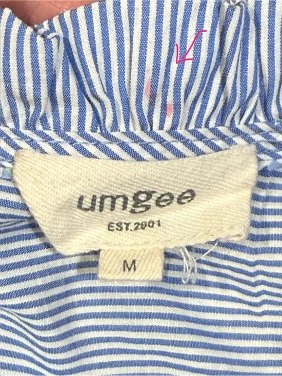 Umgee Blue and White Striped Mini Dress - Picture 10 of 11